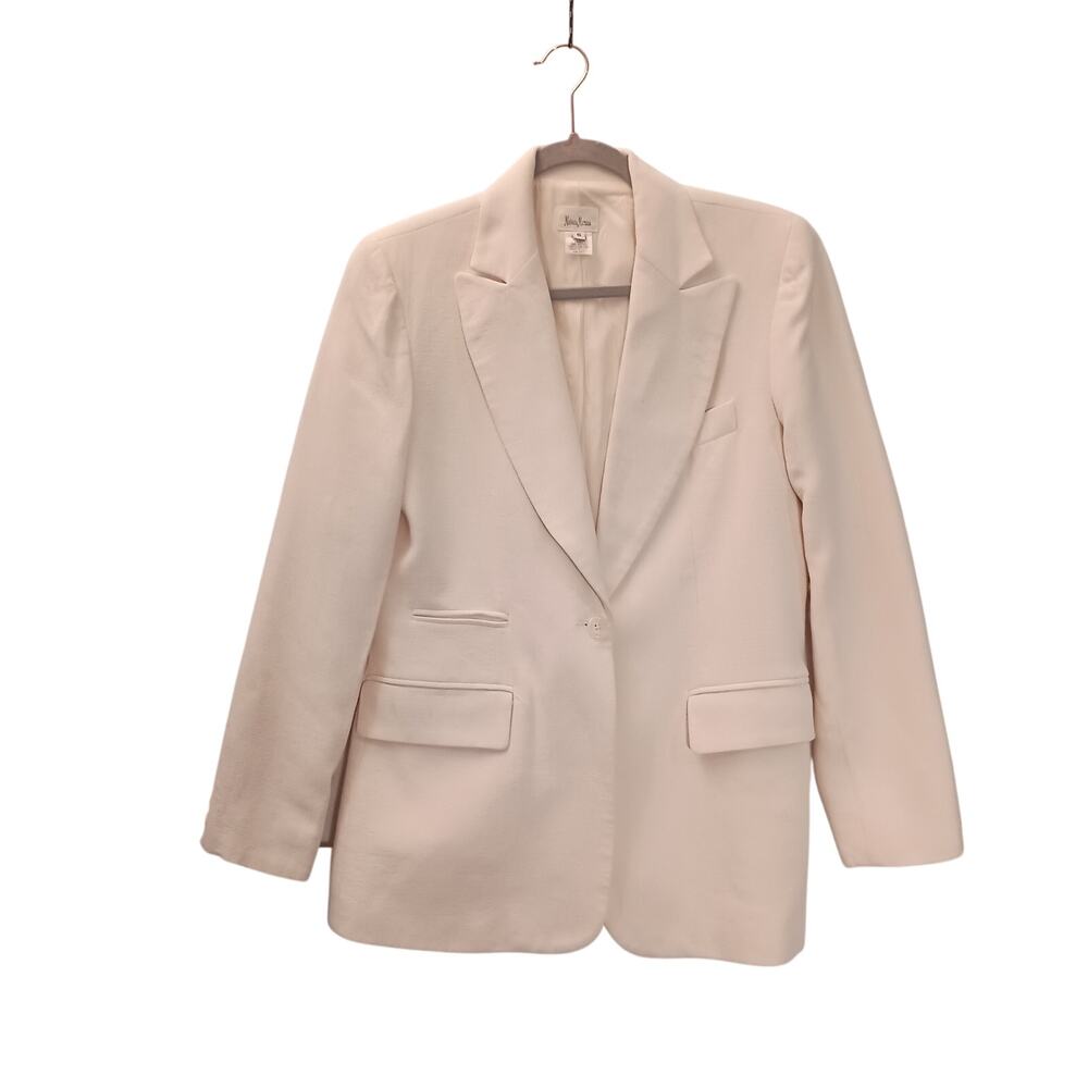 Neiman Marcus Women's Vintage Ivory One Button Blazer Executive Style Size 6